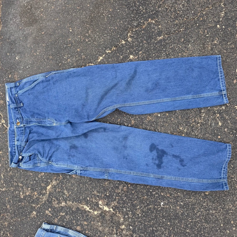 3pack! Vintage/Distressed Carhartt Men's Cat2 FR Blue Jeans! !!32x30!! - Picture 11 of 11